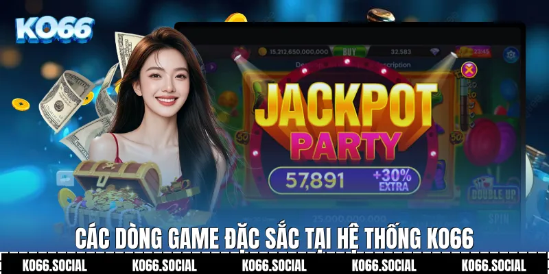 Các dòng game đặc sắc tại hệ thống Ko66