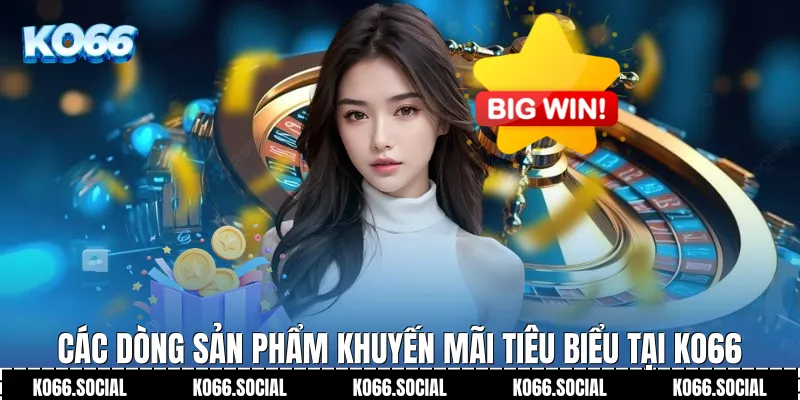 Các dòng sản phẩm khuyến mãi tiêu biểu tại Ko66
