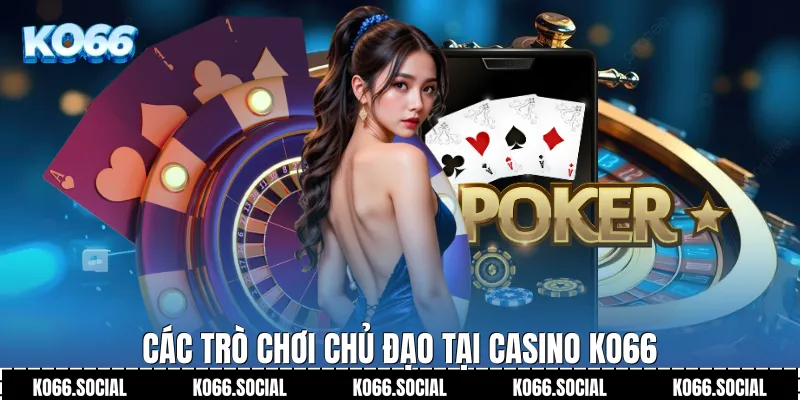 Các trò chơi chủ đạo tại Casino Ko66